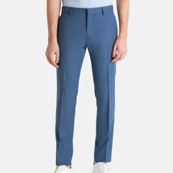 Modern 3 Piece Suit Blue Slim Fit Suits, Two Button Suit , Wedding Suits - Image 2
