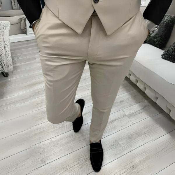 3 Piece Beige Men’s Prom Suits - Image 5
