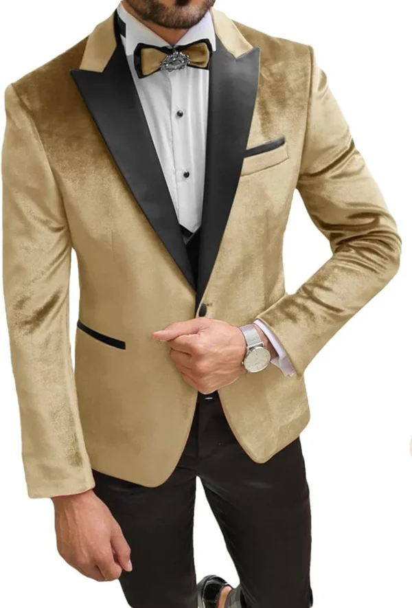 velvet tuxedo wedding