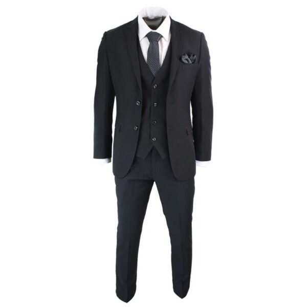 Gloucester Black 3 Piece Suit - Image 2