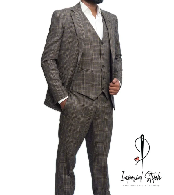 Men's Traditional 3 Piece Business Sport Coat - Image 5