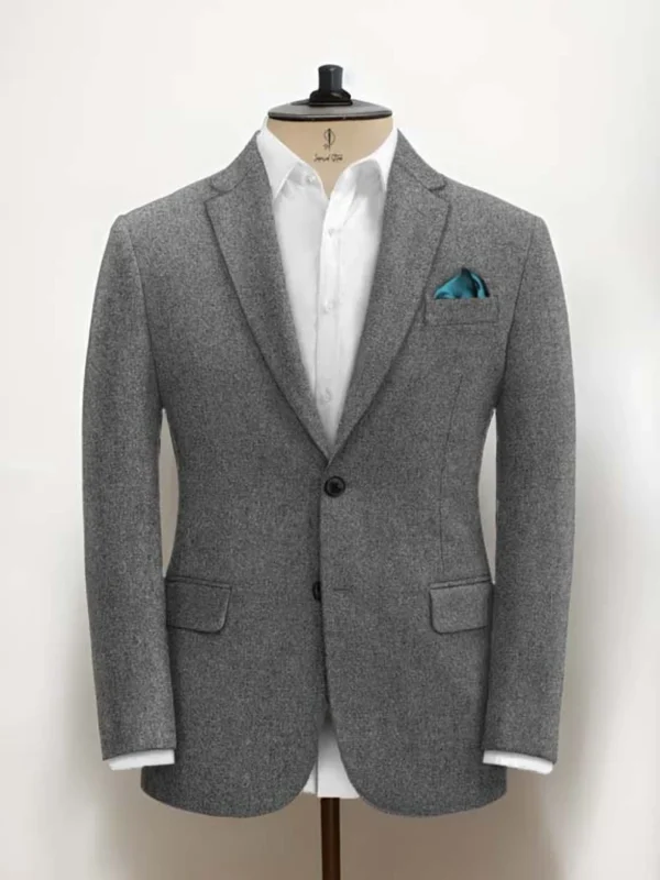 Three Piece Business man Gray Color Suit - Image 2