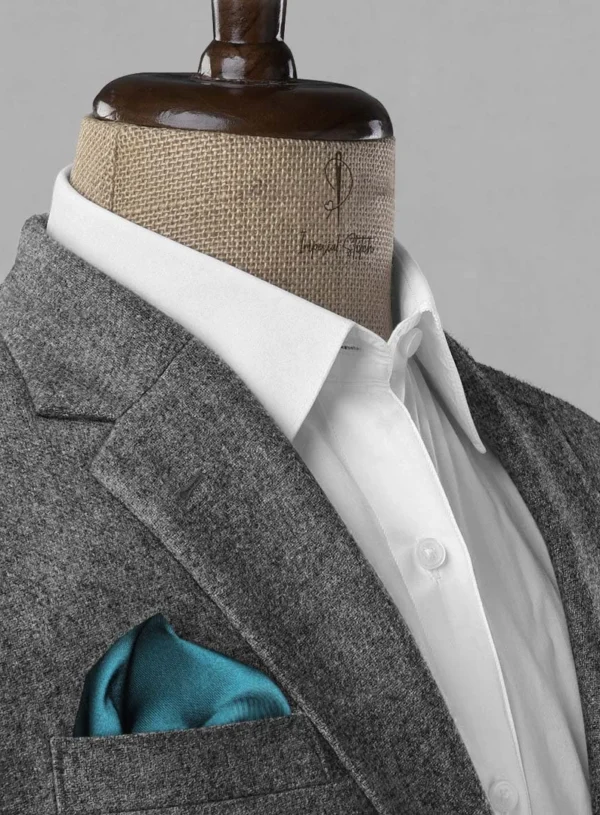 Three Piece Business man Gray Color Suit - Image 3