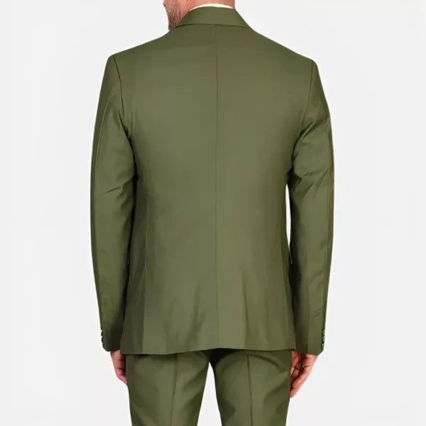 Mens Slim Fit 3 Piece Green Suit For Wedding - Image 3
