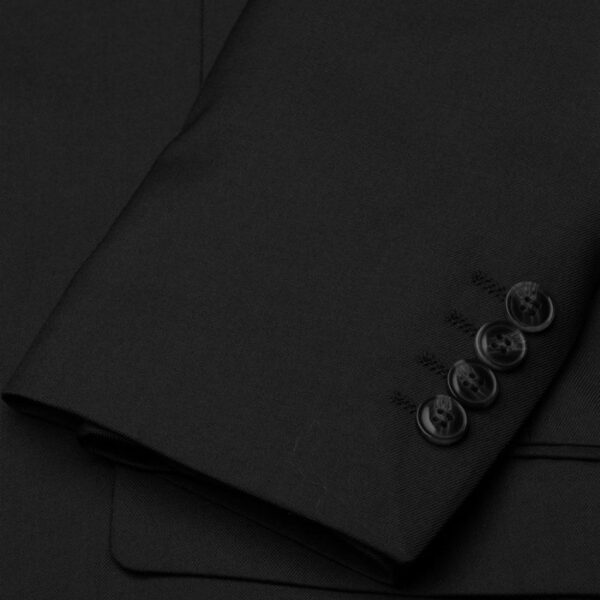 Mens 2 Piece Formal All Black Suit - Image 3
