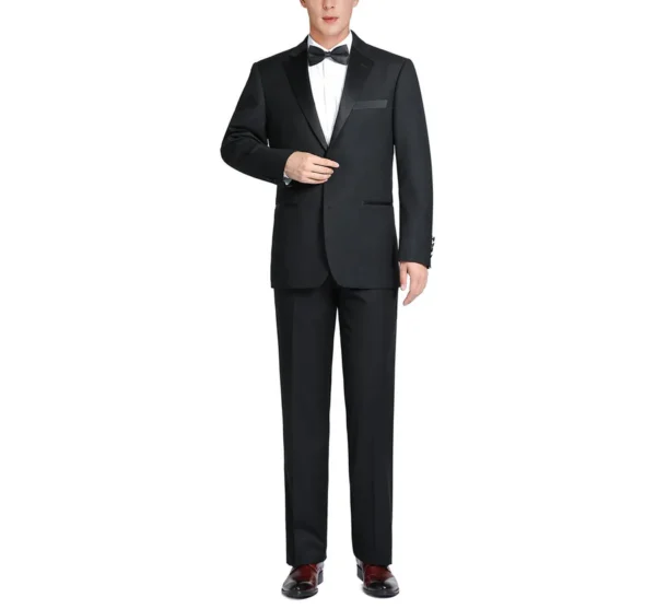 Men's Satin Notched Lapel 2-Piece Tuxedo Suit - Image 5