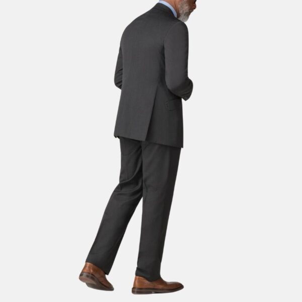 Charcoal Grey Tailored Fit Mens Three Piece Suit - Image 3