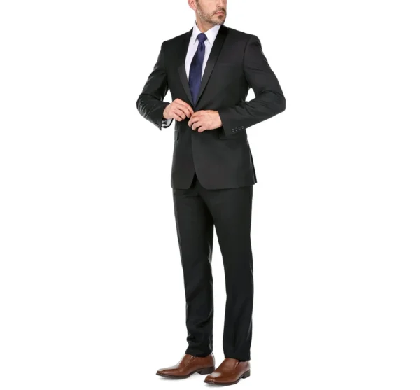 201-1 Men's Slim Fit 2-Piece Shawl Lapel Tuxedo Suit - Image 8