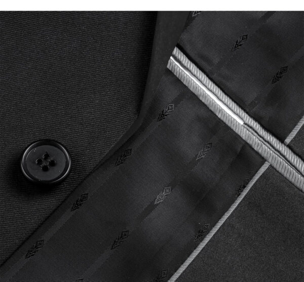 201-1 Men's Slim Fit 2-Piece Shawl Lapel Tuxedo Suit - Image 4