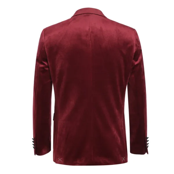 290-8 Men's Slim Fit Stretch Red Tuxedo Blazer