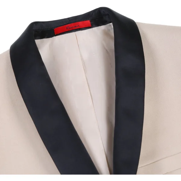 201-3 Men's Slim Fit 2-Piece Shawl Lapel Tuxedo Suit - Image 5