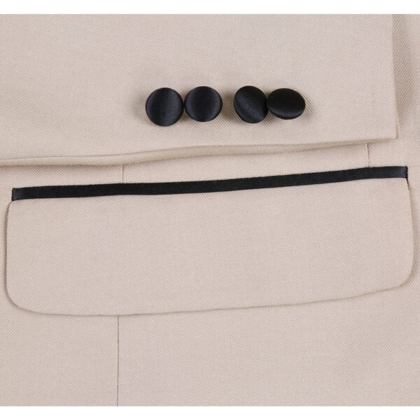 201-3 Men's Slim Fit 2-Piece Shawl Lapel Tuxedo Suit - Image 3