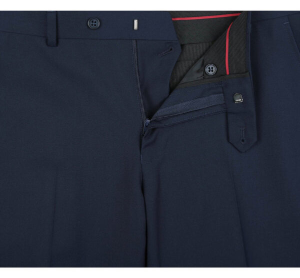 Men's Slim Fit 2-Piece Shawl Lapel Tuxedo Navy Blue Suit - Image 3