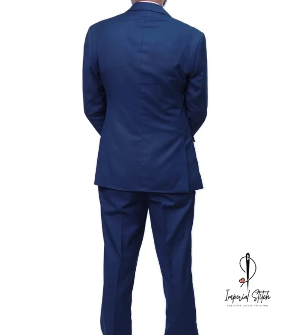 Slim Fit Designer Two Piece Blue Men Suit For Wedding - Image 5