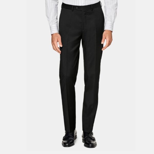 Classic Three Piece Black Slim Fit Suit For Mens - Image 3