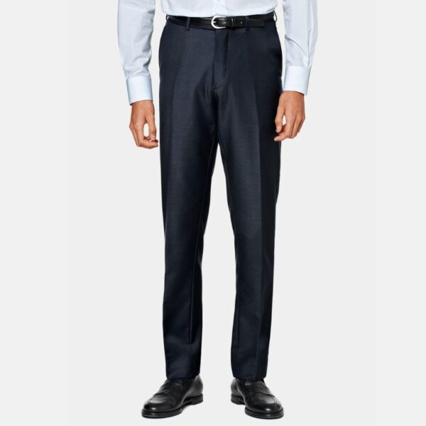 Classic Navy Blue Mens Three Piece Suit - Image 3